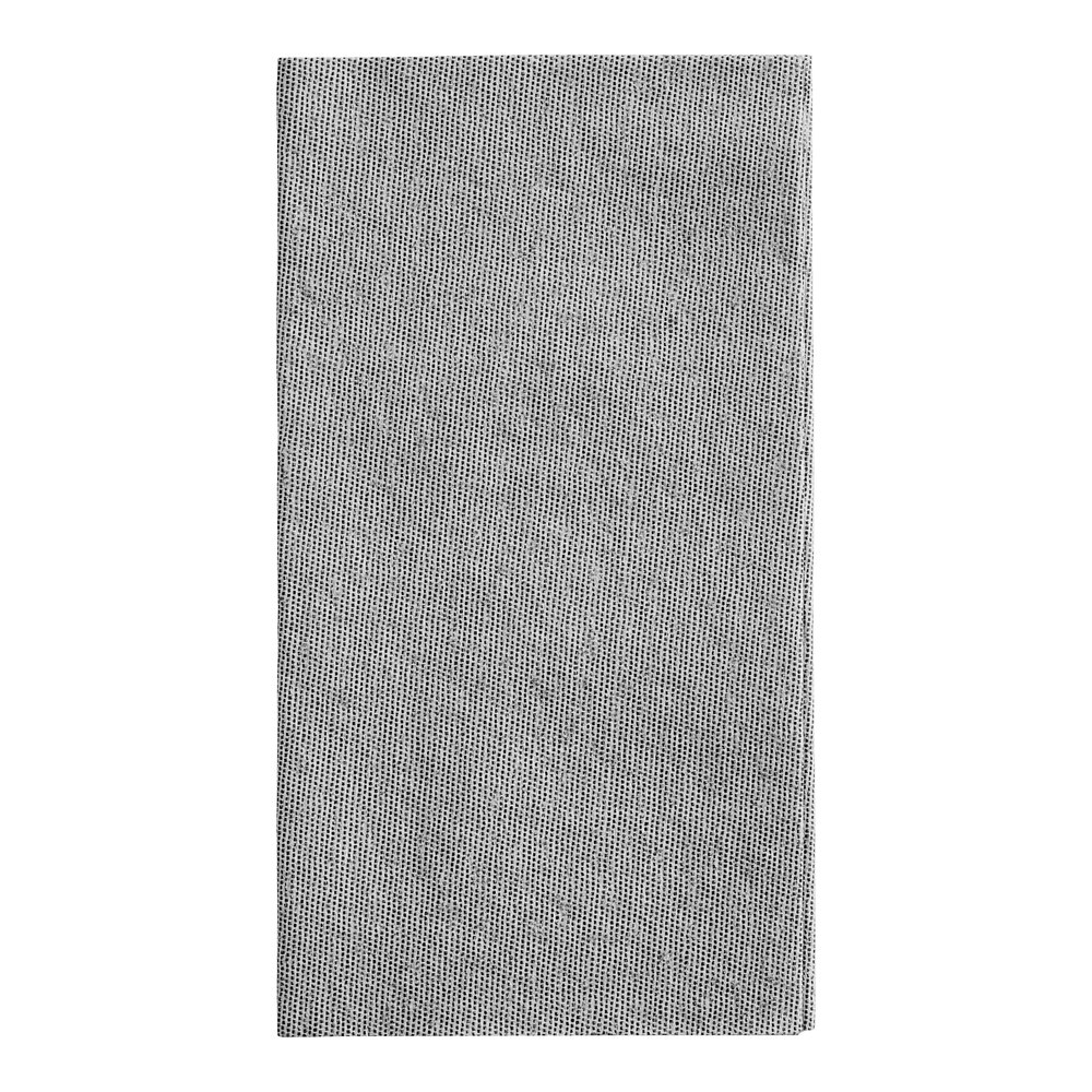 Choice Black Tweed Customizable Linen-Feel 1/8 Fold Dinner Napkin 15" x 17" - 300/Case