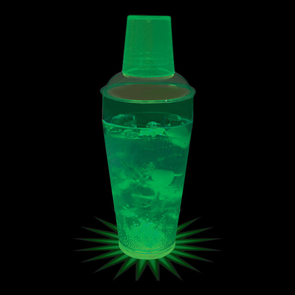 20 oz. Customizable Plastic Shaker with Green LED Light - 50/Case
