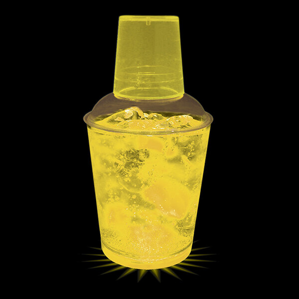 12 oz. Customizable Plastic Shaker with Yellow LED Light - 50/Case