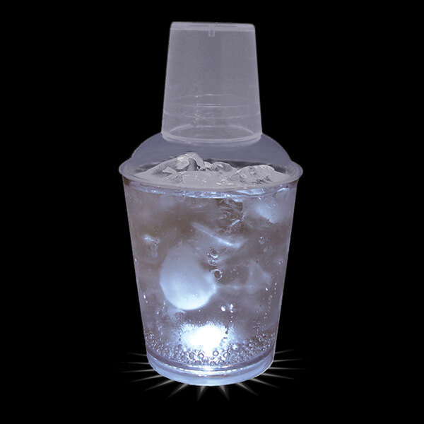 12 oz. Customizable Plastic Shaker with White LED Light - 50/Case