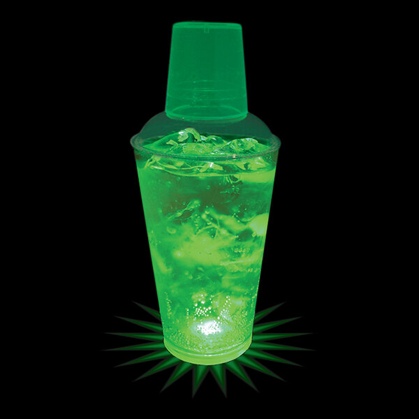 16 oz. Customizable Plastic Shaker with Green LED Light - 50/Case