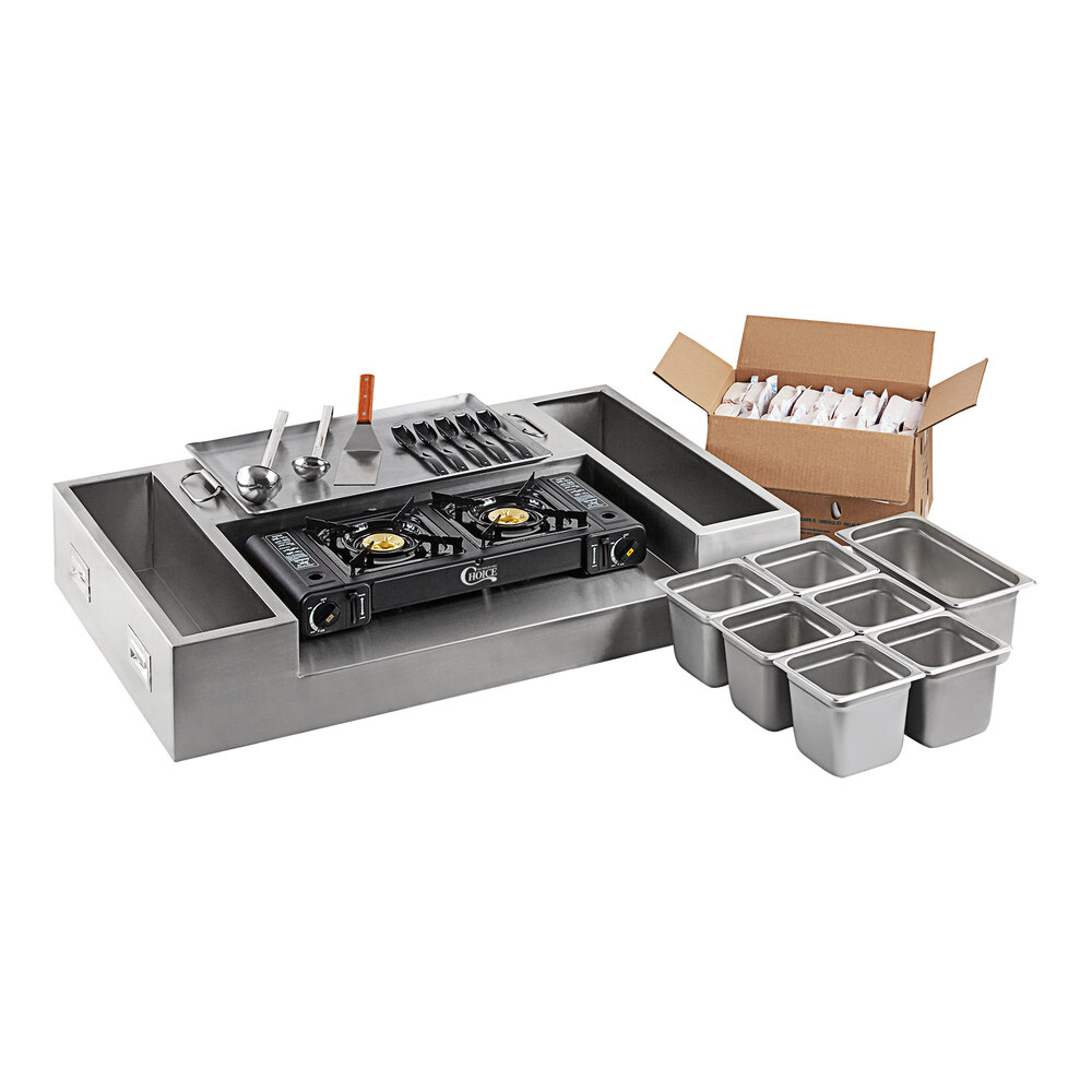 Choice 54-Piece Deluxe Butane Made-To-Order Pancake Station