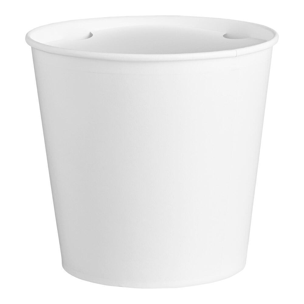 Choice 170 oz. White Food Bucket with Lid - 120/Case