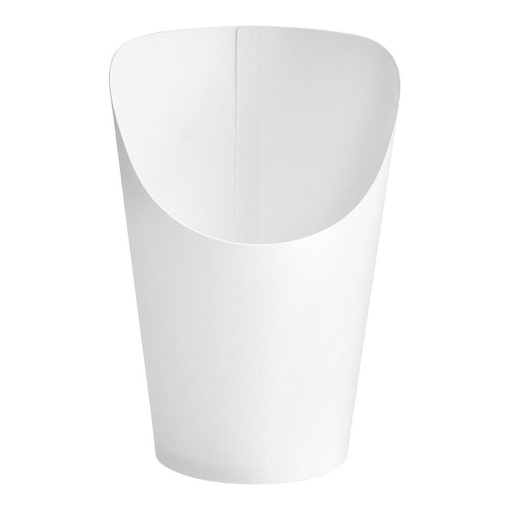 Choice Medium 12 oz. White Paper Scoop Cup - 1,000/Case
