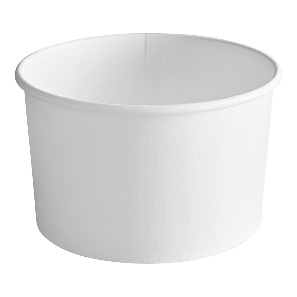 Choice 16 oz. White Paper Frozen Yogurt / Soup / Food Cup - 1,000/Case