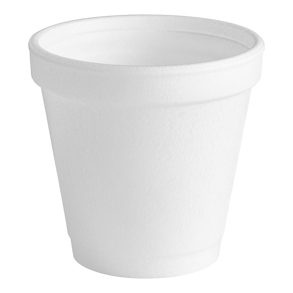 Dart 4J4 4 oz. White Customizable Foam Cup - 1,000/Case