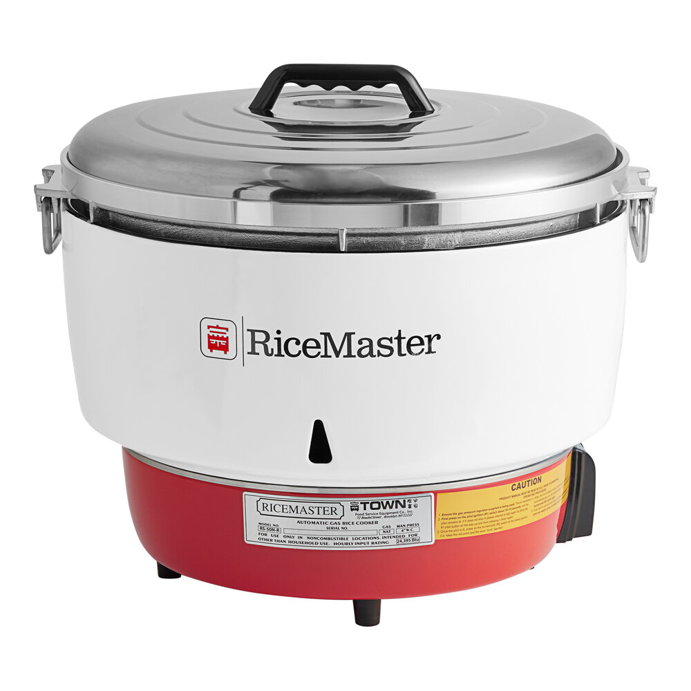 Town RS-50N-R Natural Gas 110 Cup (55 Cup Raw) Gas Rice Cooker / Warmer - 34,600 BTU