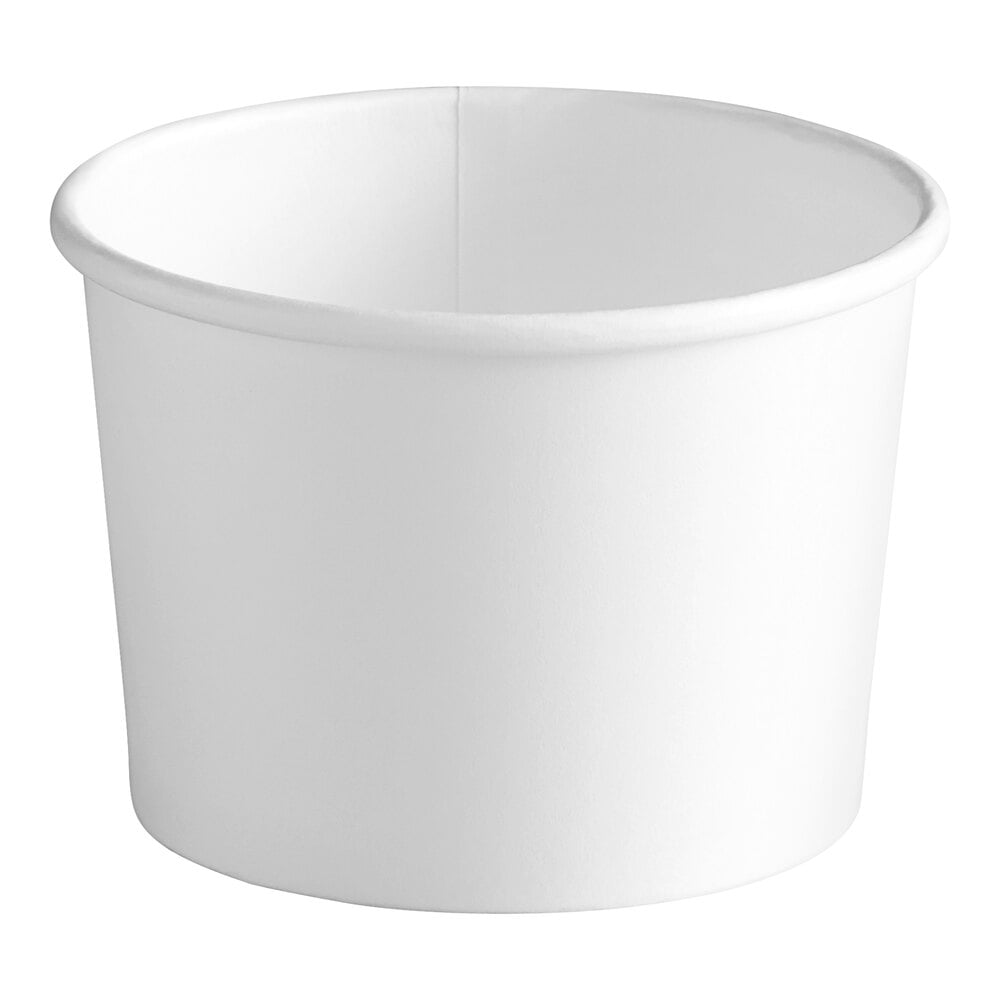 Choice 12 oz. White Paper Frozen Yogurt / Food Cup - 1,000/Case