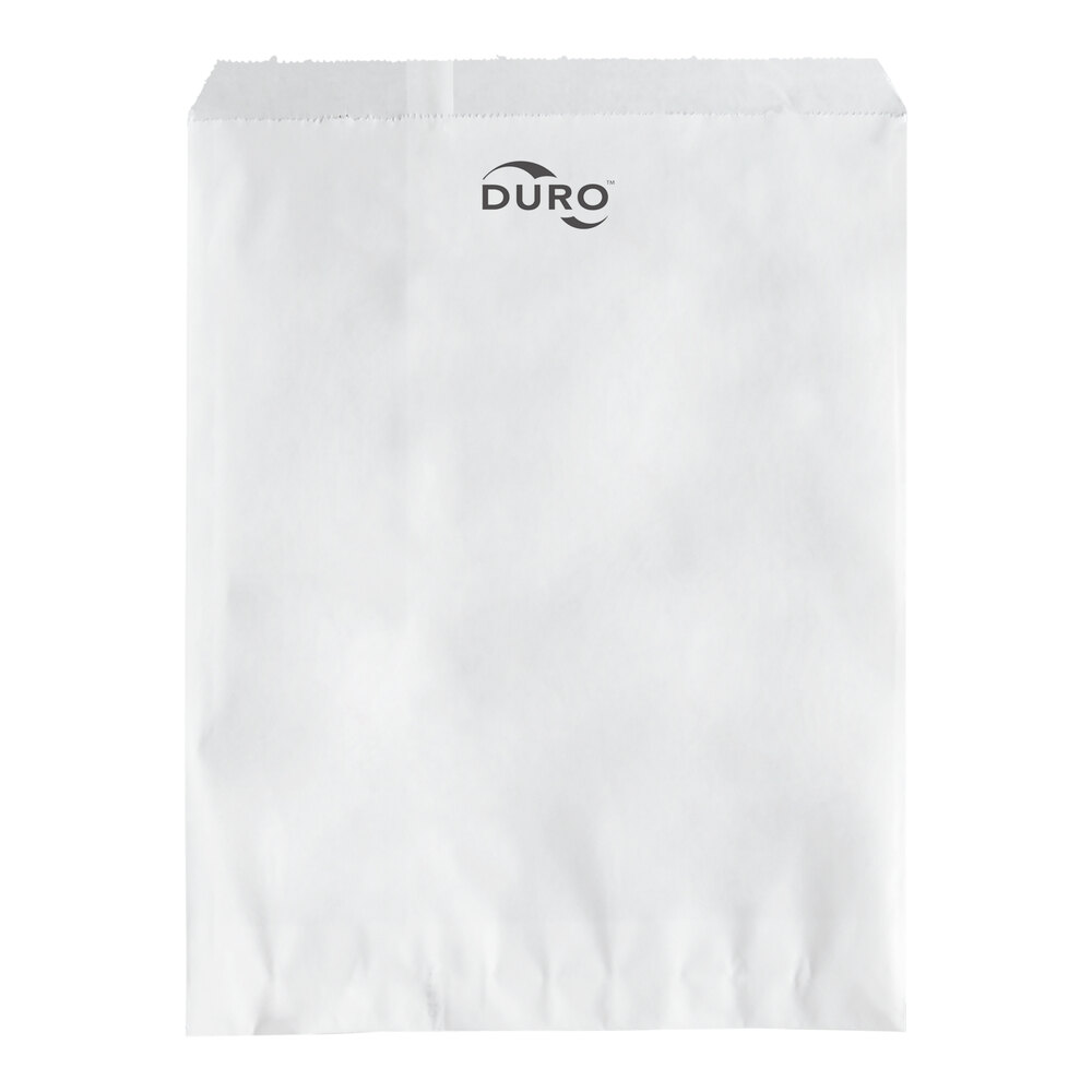 Duro 8 1/2" x 11" White Merchandise Bag - 2,000/Bundle