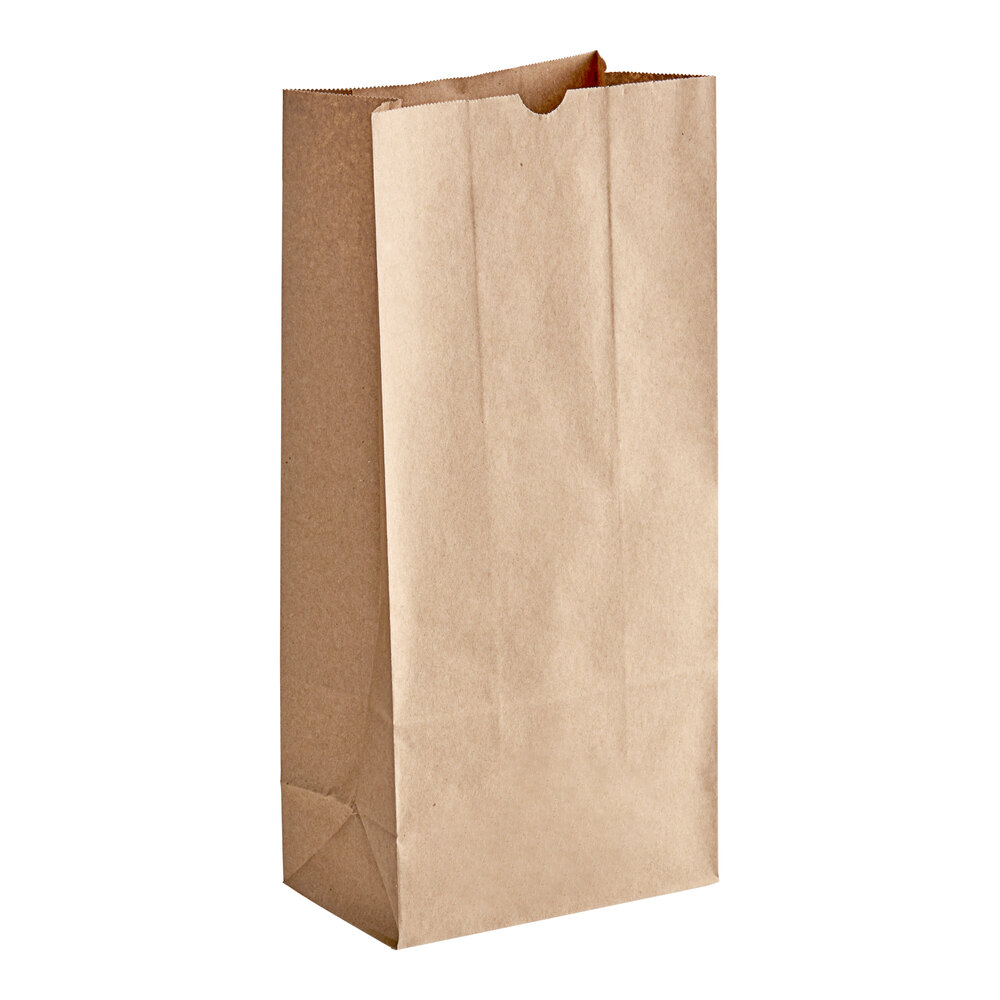 Choice Heavy Duty 25 lb. Extra Heavy-Duty Natural Kraft Bag - 400/Case