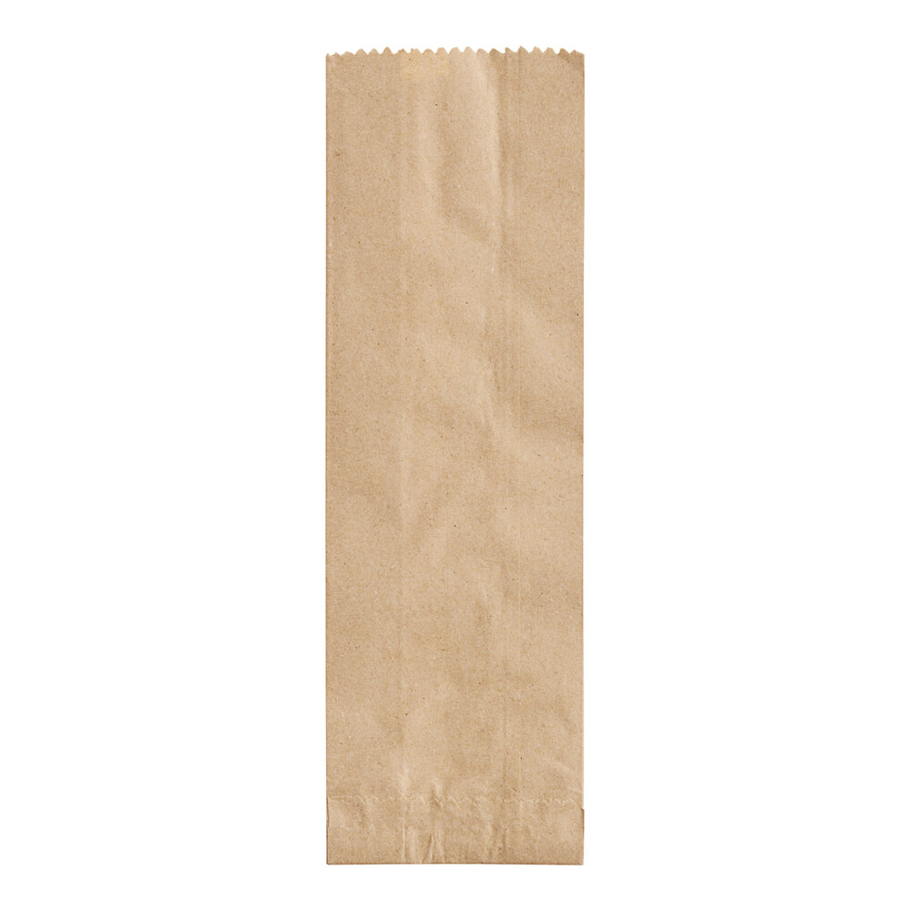 Choice Pint Size Natural Kraft Paper Bag - 500/Case