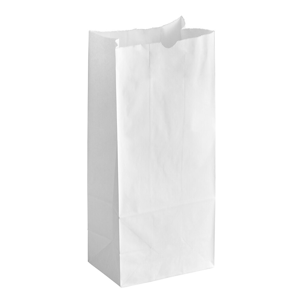 Choice 10 lb. White Paper Customizable Bag - 500/Case