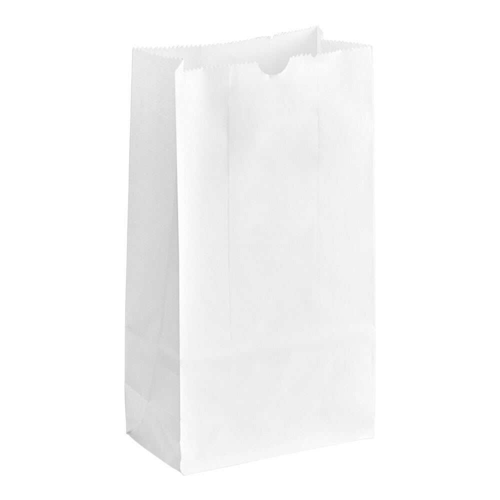 Choice 2 lb. White Paper Customizable Bag - 500/Case