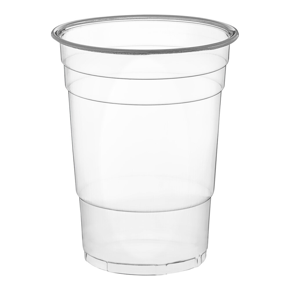 Choice 16 oz. Translucent Thin Wall Squat Plastic Cold Cup - 50/Pack