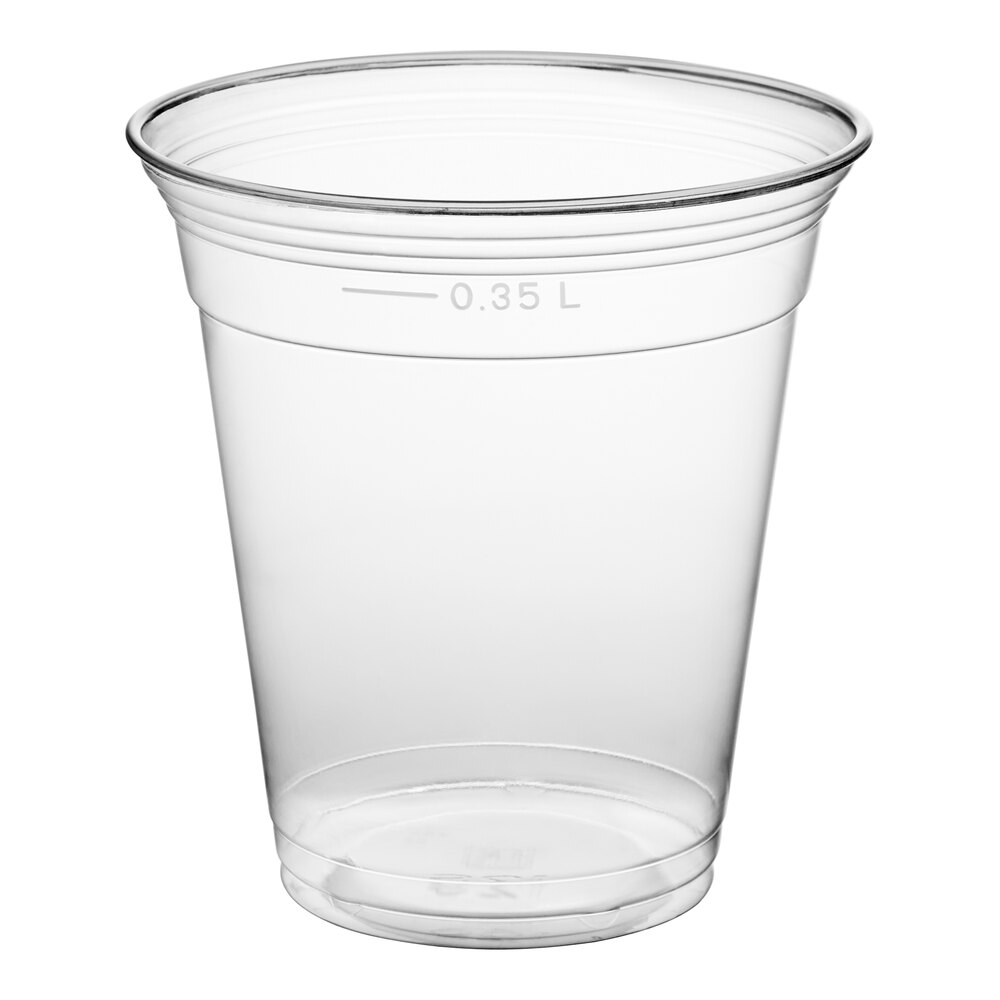 Fabri-Kal NC12S Nexclear 12 / 14 oz. Clear Customizable Squat Plastic Cup - 1,000/Case