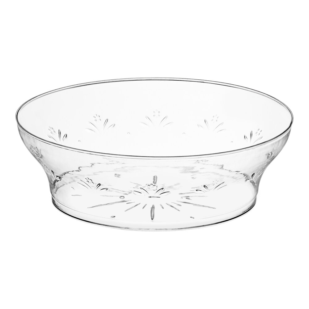 Visions Etched 10 oz. Clear Plastic Bowl - 240/Case