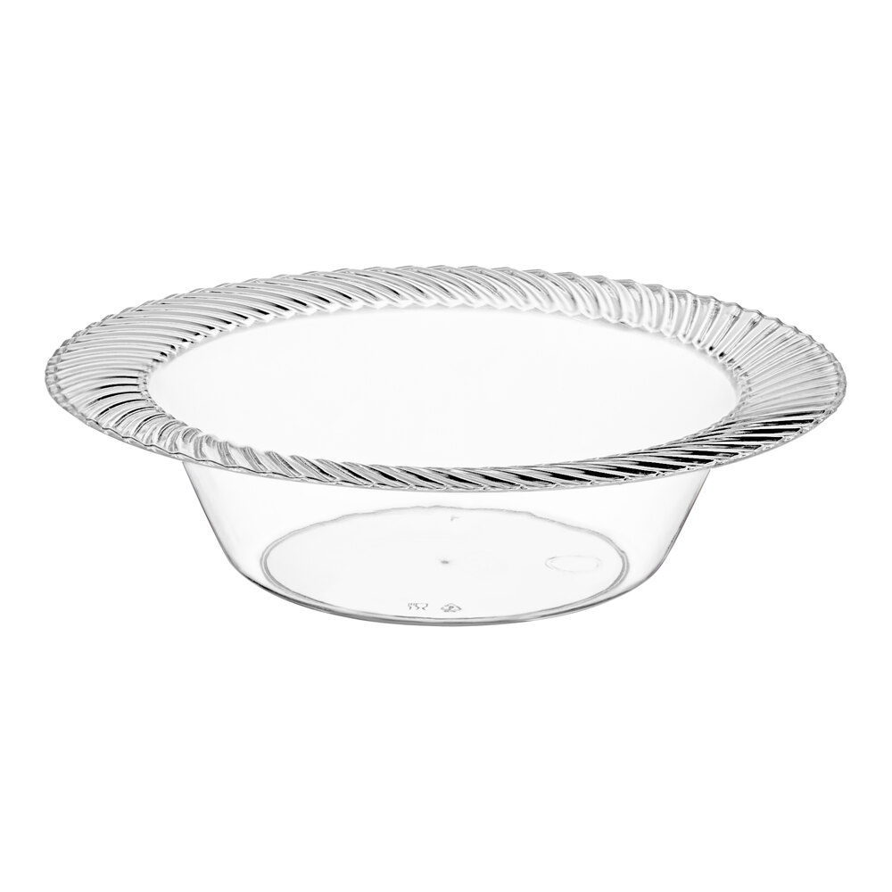 Visions Wave 6 oz. Clear Plastic Bowl - 18/Sample