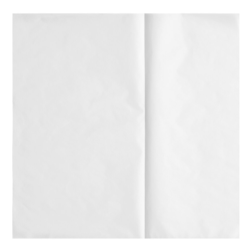 Choice 12" x 12" White Menu Tissue - 1,000/Pack