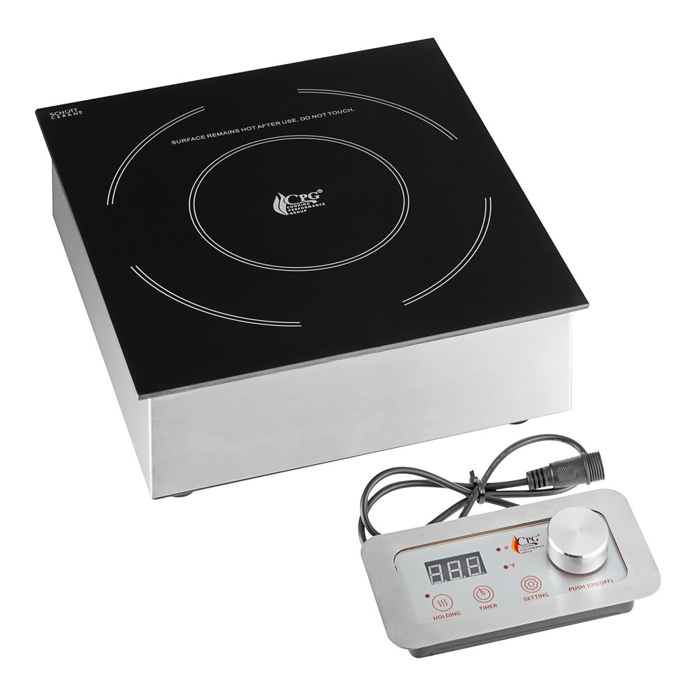 Cooking Performance Group IDCPG-38M Drop-In Induction Range with Remote Control - 208-240V, 3800W