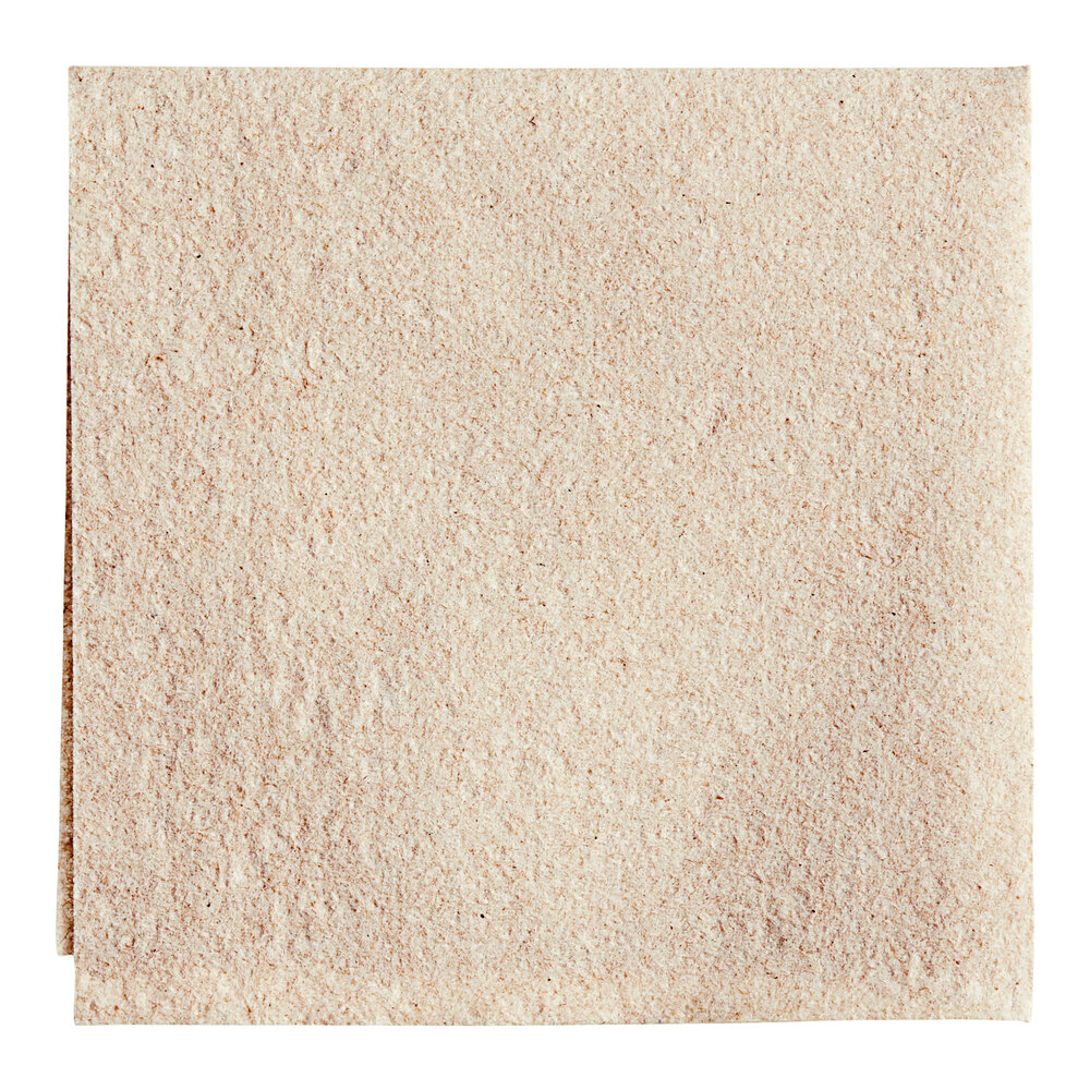 Choice Beige Customizable Linen-Feel 1/4 Fold Beverage Napkin 10" x 10" - 100/Pack