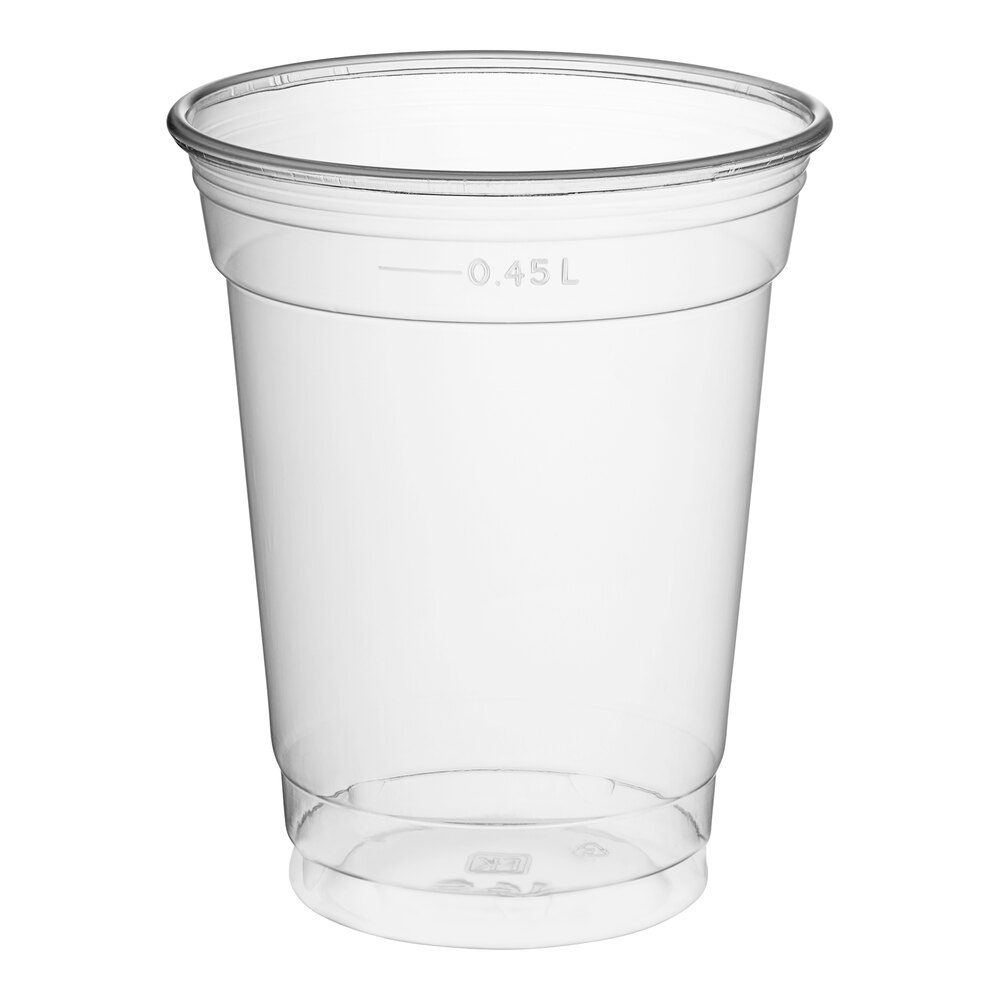 Fabri-Kal NC16S Nexclear 16 / 18 oz. Clear Customizable Squat Plastic Cup - 1,000/Case