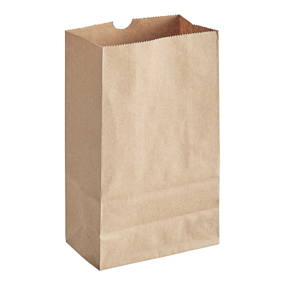 Choice Heavy Duty 2 lb. Heavy-Duty Natural Kraft Bag - 400/Case