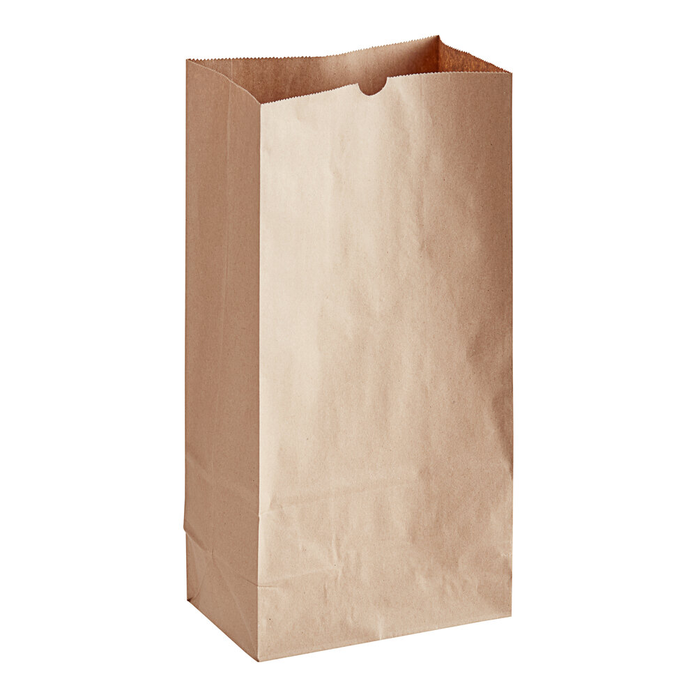 Choice Heavy Duty 16 lb. Heavy-Duty Natural Kraft Bag - 400/Case
