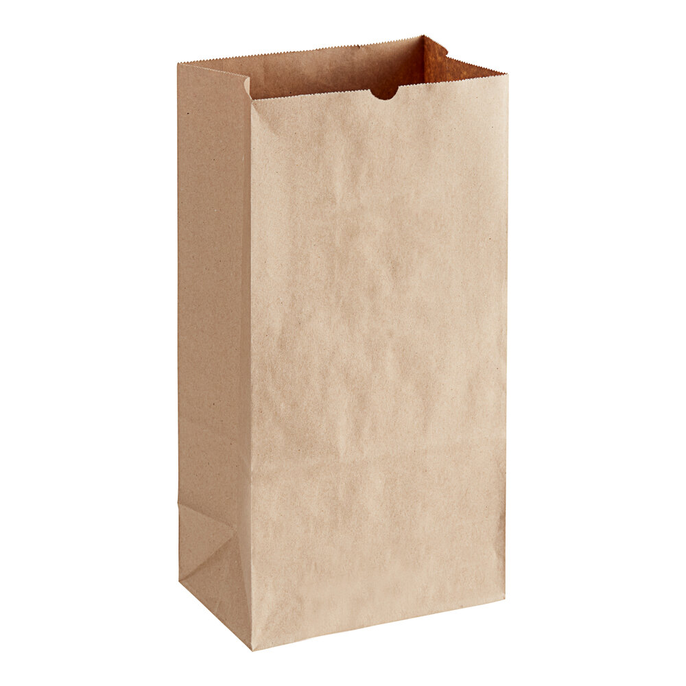 Choice Heavy Duty 10 lb. Heavy-Duty Natural Kraft Bag - 500/Case