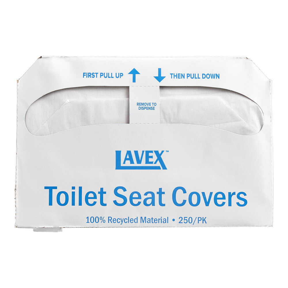 Lavex Half Fold Paper Toilet Seat Cover - 250/Pack