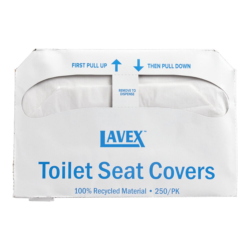 Lavex Half Fold Paper Toilet Seat Cover - 5,000/Case