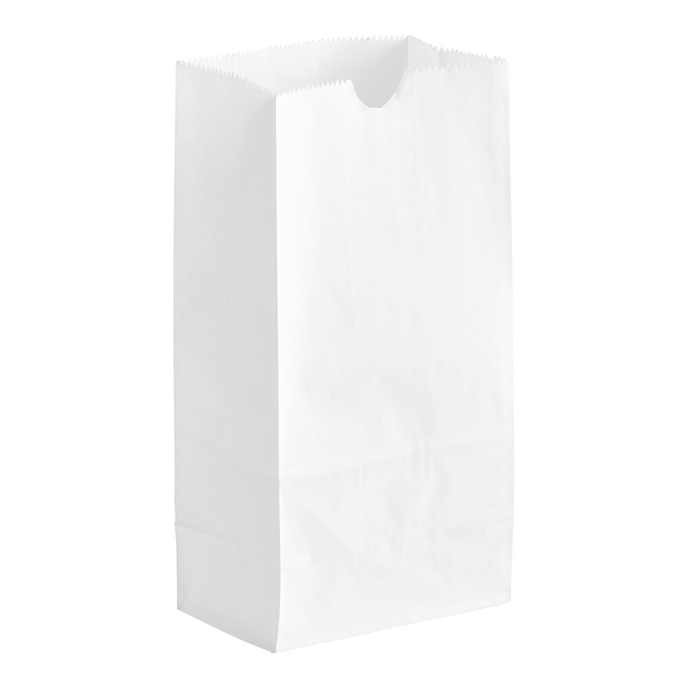 Choice 1 lb. White Paper Customizable Bag - 500/Case