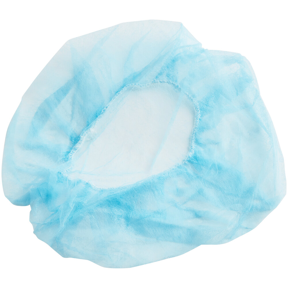 Choice 18" Blue Polypropylene Bouffant Cap - 1,000/Case