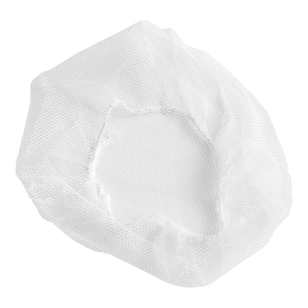 Choice 18" White Nylon Hairnet Cap - 1,000/Case