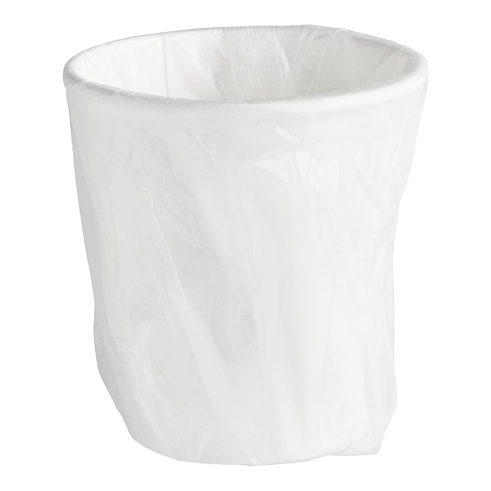Lavex 10 oz. White Individually Wrapped Paper Hot Cup - 480/Case