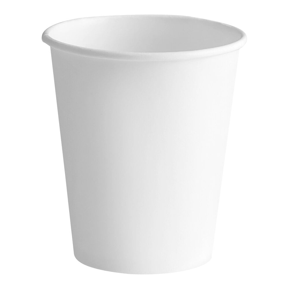Solo 370W-2050 10 oz. White Poly Paper Hot Cup - 1,000/Case