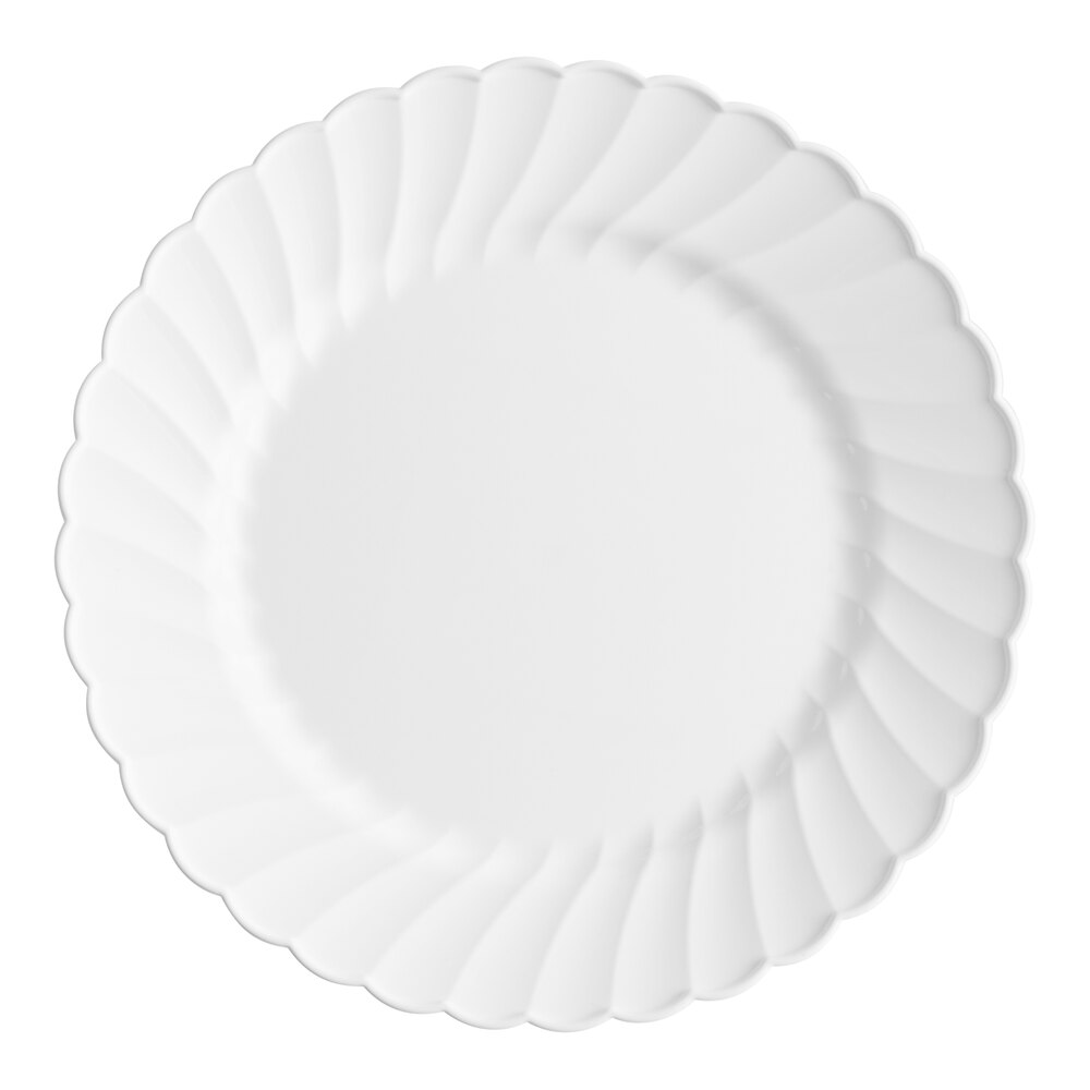 WNA Comet CW6180W Classicware 6" White Plastic Plate - 180/Case