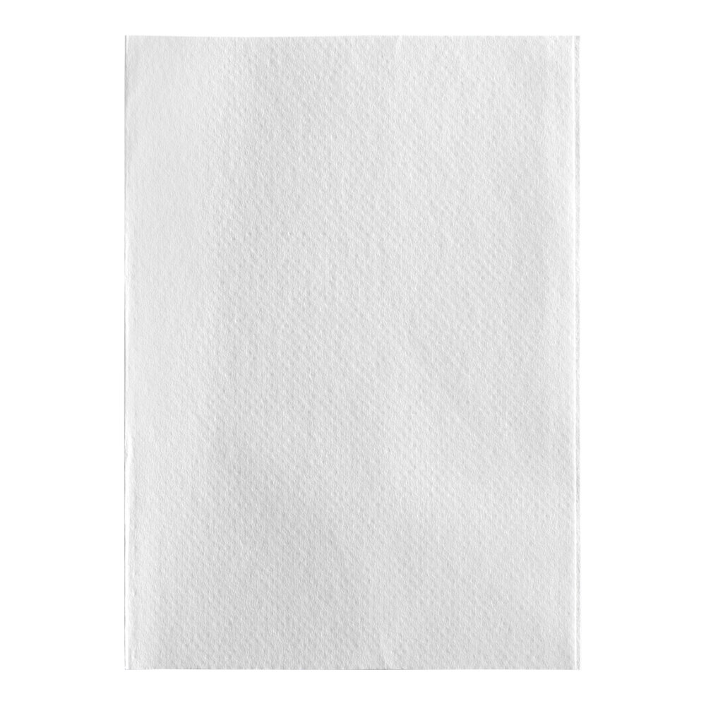 OneUp by Choice White Wide Interfold 6 1/2" x 8 1/2" Dispenser Napkin - 500/Pack