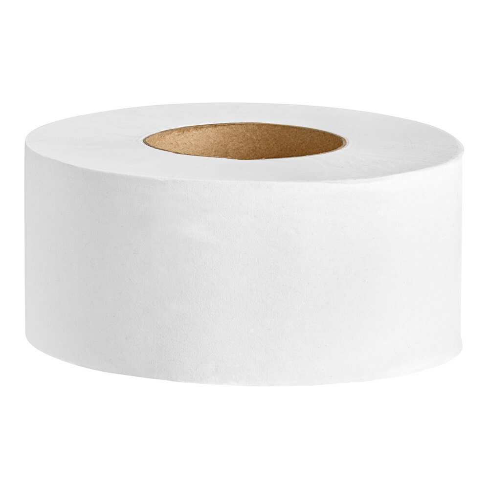 Lavex 1-Ply 1000' Universal Jumbo Toilet Paper Roll with 7 3/8" Diameter - 12/Case