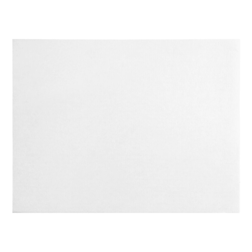 18" x 14" White Corrugated Half Sheet Cake Board - 50/Case