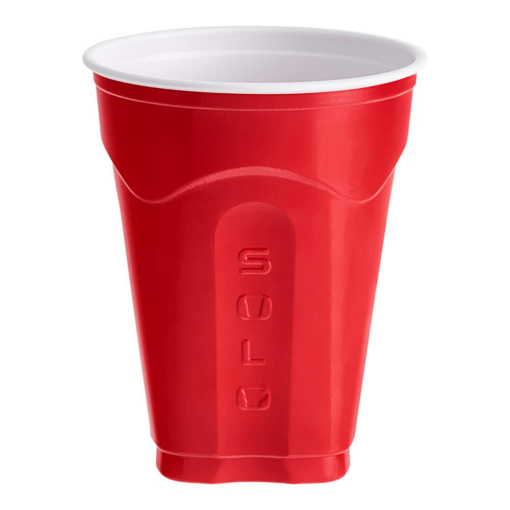 Solo Squared® 9 oz. Red Plastic Cup - 600/Case