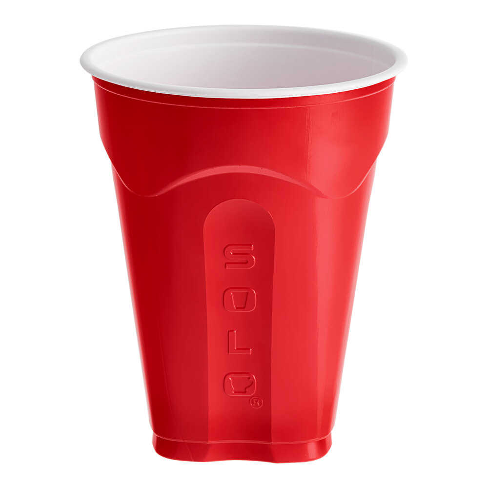 Solo Squared® 18 oz. Red Plastic Cup - 50/Pack