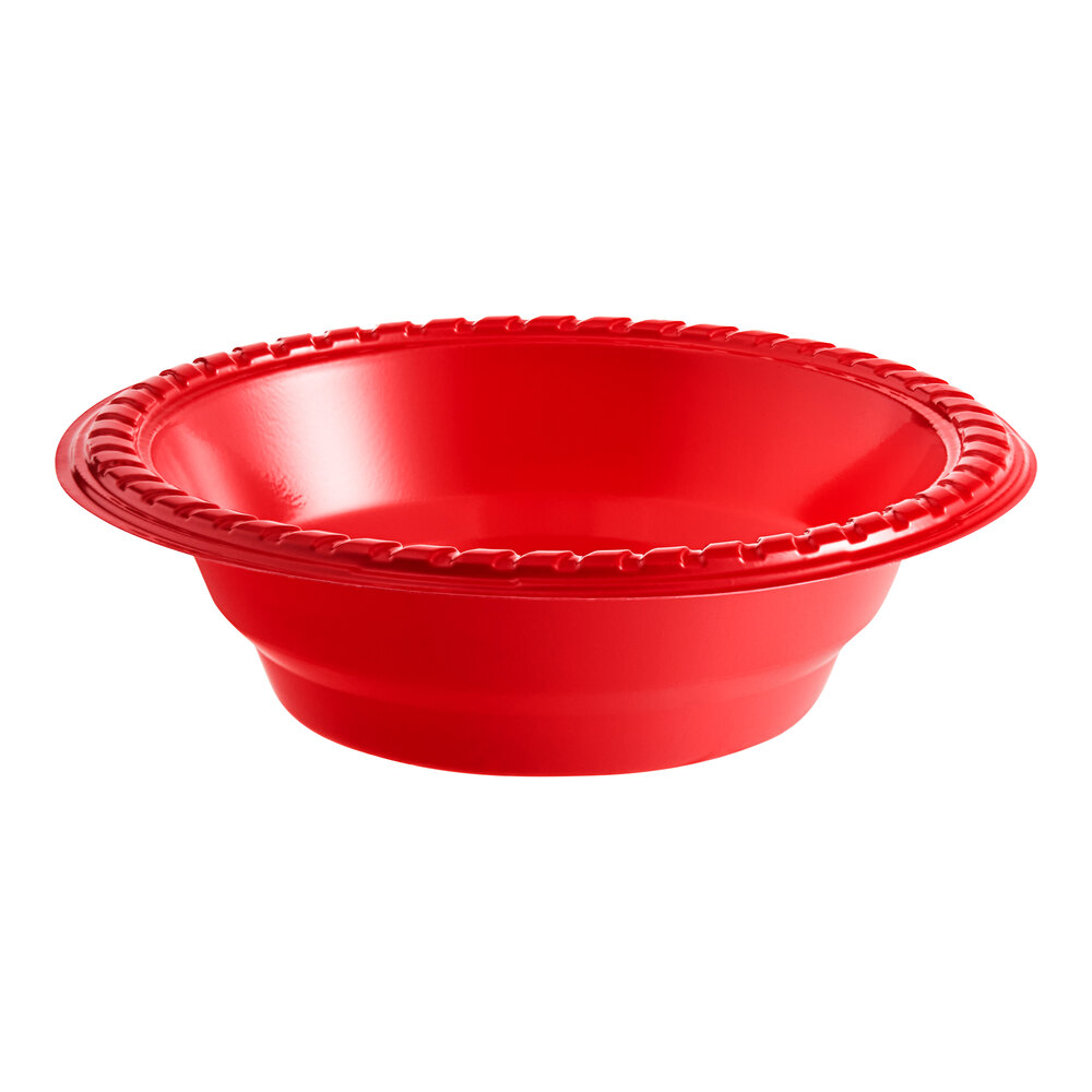 Solo 12 oz. Red Plastic Party Bowl - 288/Case