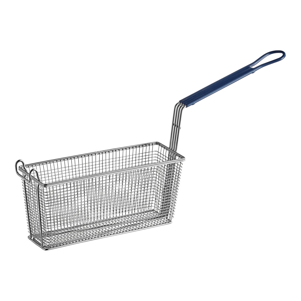 Pitco® P6072147 13 1/4" x 4 1/2" x 5 3/4" Triple Size Fryer Basket with Front Hook