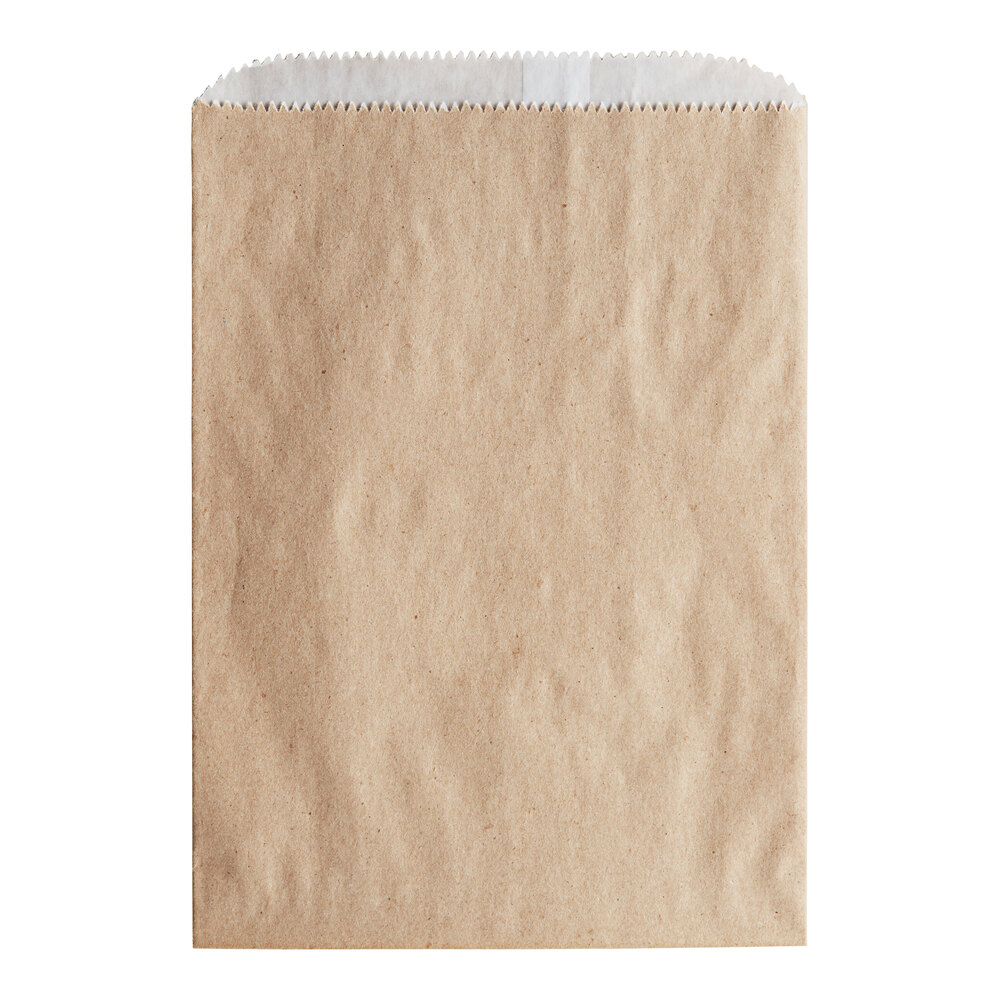 1 lb. 9 1/4" x 6 3/4" Customizable Kraft Gourmet Bag - 1,000/Case