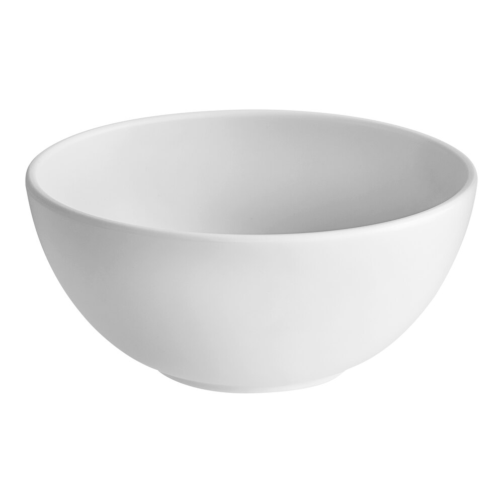 World Centric ZeroWare Reusable 16 oz. PLA White Bowl - 15/Pack