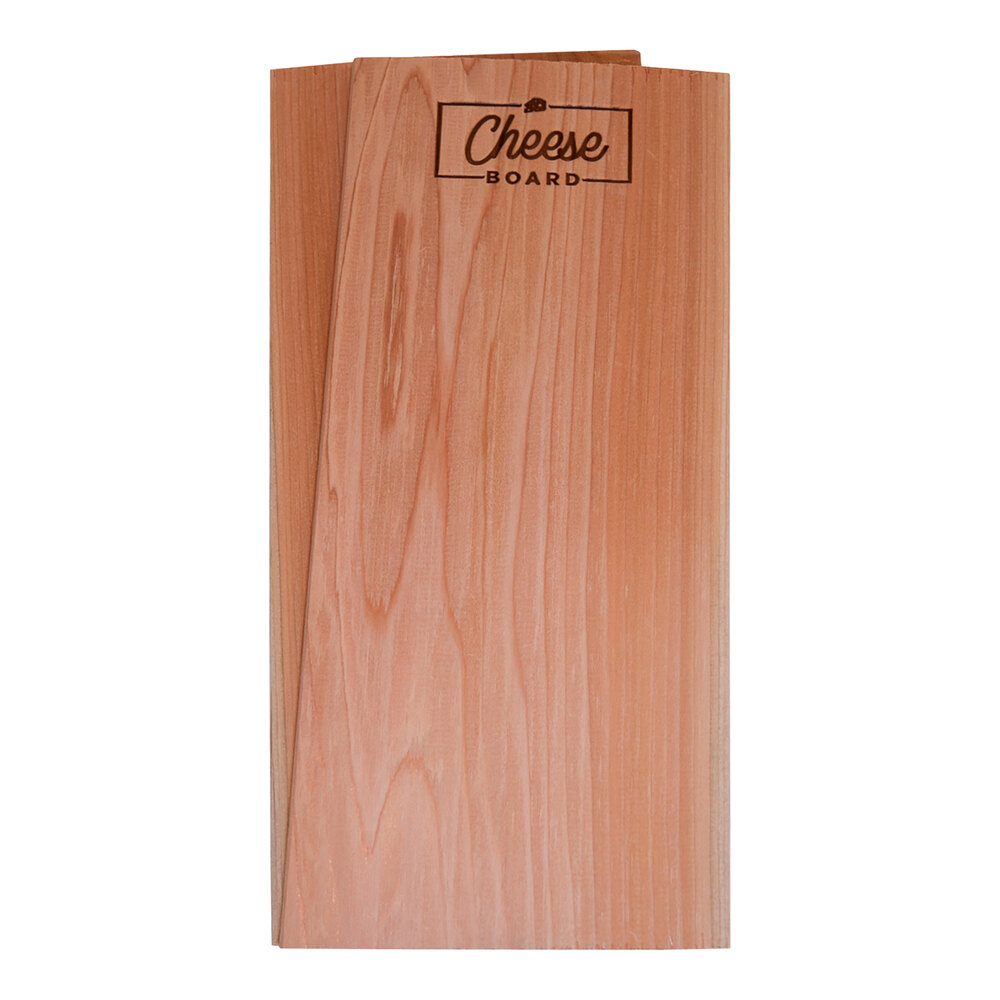 Wildwood Grilling 7" x 11" Alder Wood Cheese Board - 40/Case