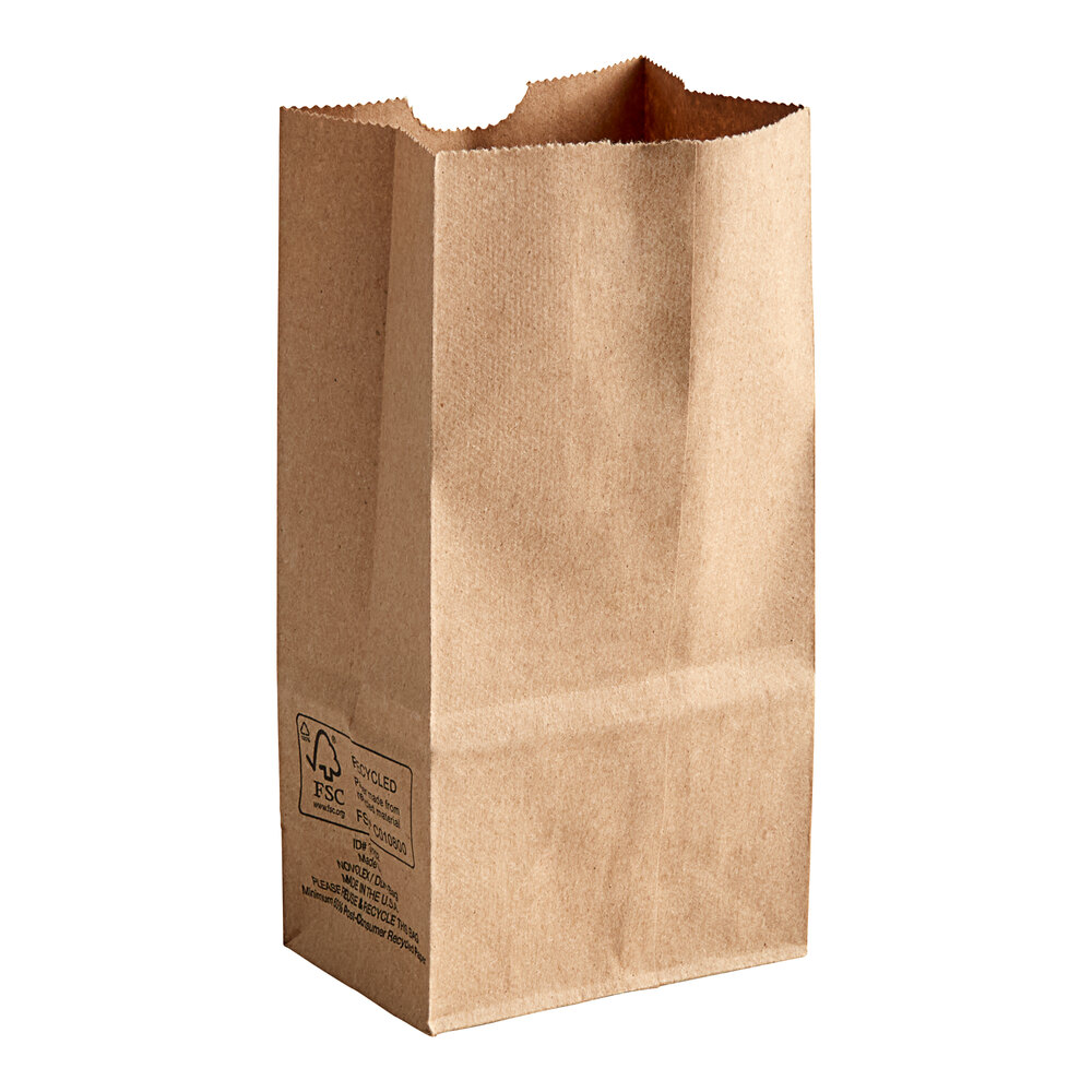 Duro Husky Dubl Life 2 lb. Heavy Duty Natural Kraft Bag - 400/Bundle