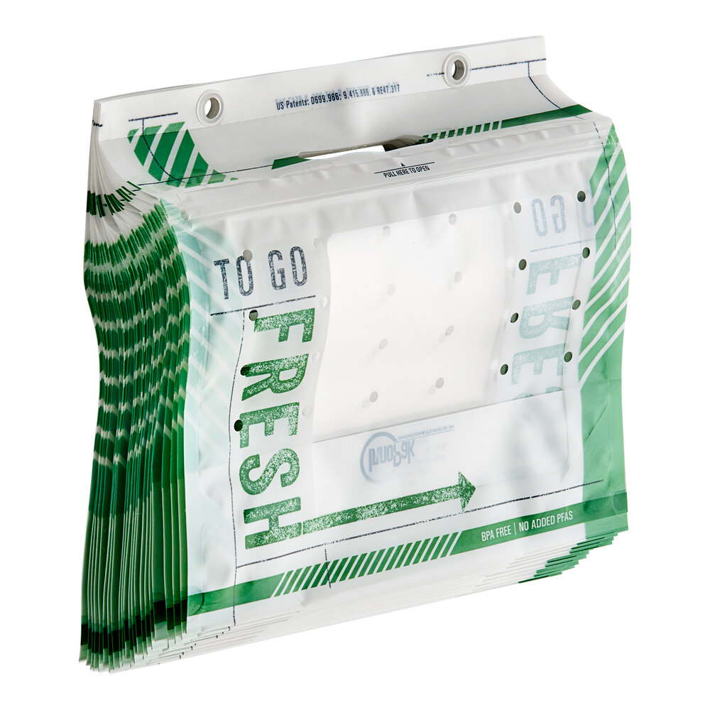 Inno-Pak To Go Fresh 2-4 Piece Small Fried Chicken / Hot Food Bag - 250/Case