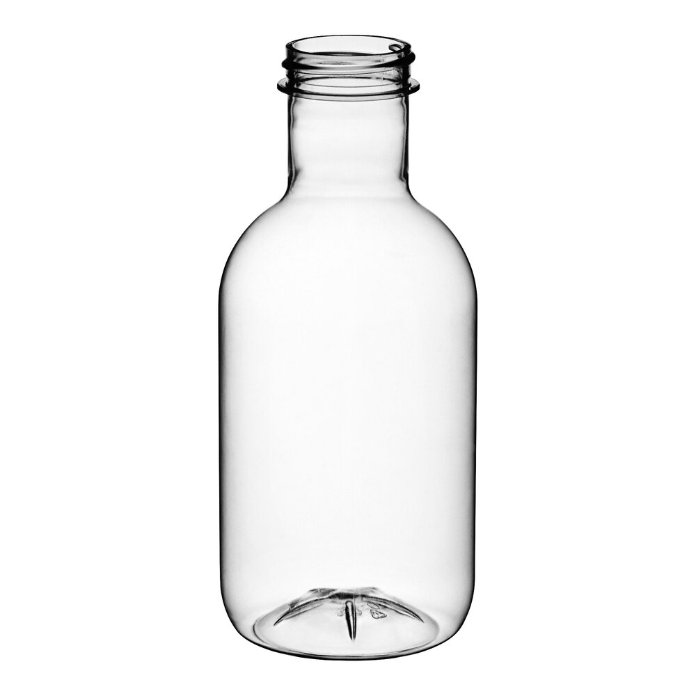 16 oz. PET Clear Stout Sauce Bottle - 195/Case