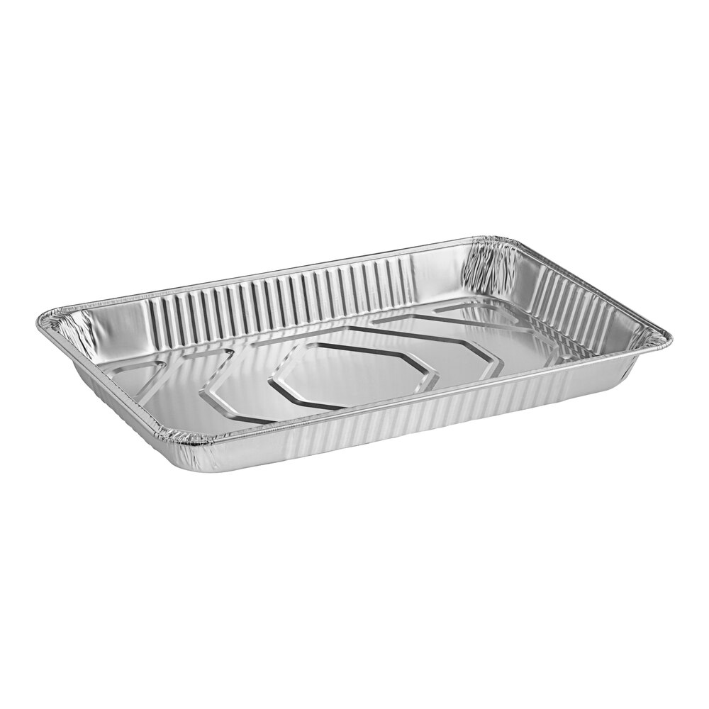 Choice Full Size Heavy-Duty Foil Steam Table Pan Medium 2 3/16" Depth - 10/Pack